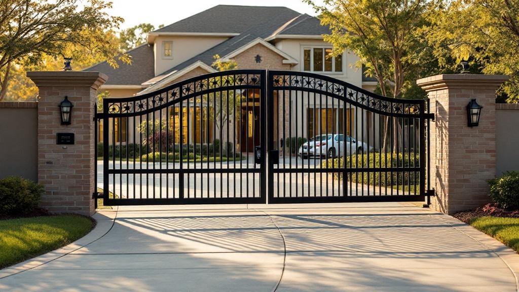 aluminum automatic gate for secure vehicle access in Texas