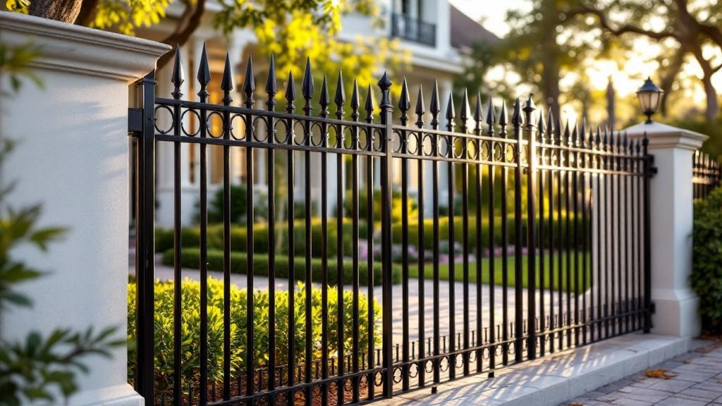 aluminum spear-top - 5-foot installation by fence contractor in Tampa, Florida