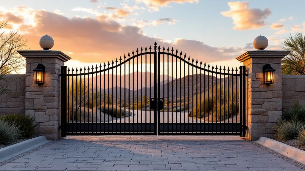 Las Vegas driveway gate contractor - quality steel work