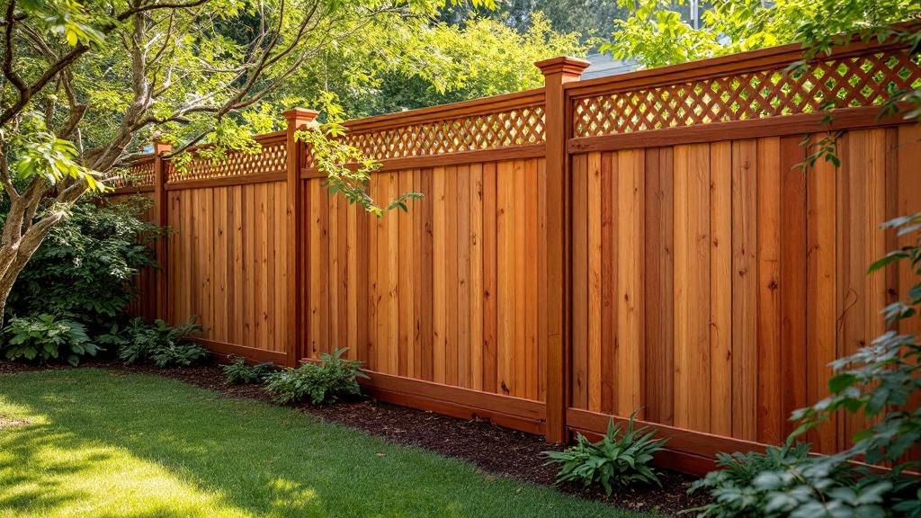 Professional wood privacy fence installation in Seattle - backyard privacy
