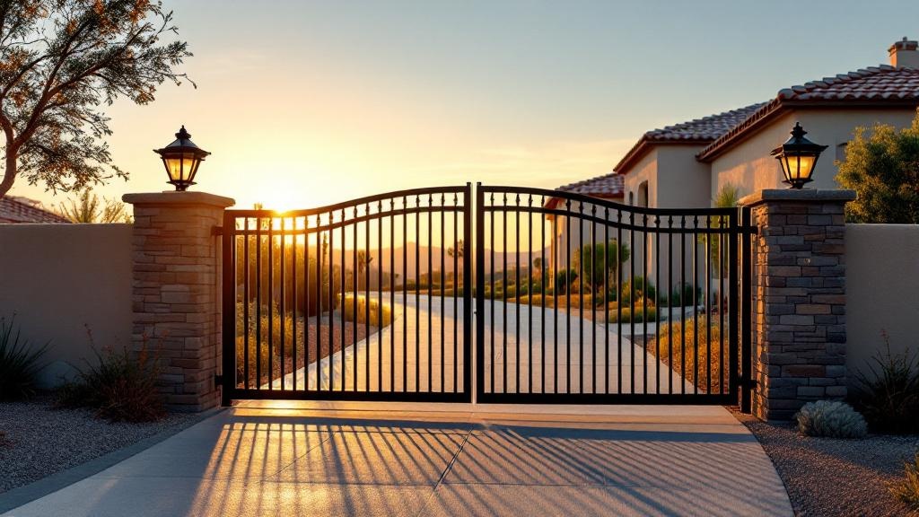 Professional automatic gate installation in Las Vegas - secure vehicle access