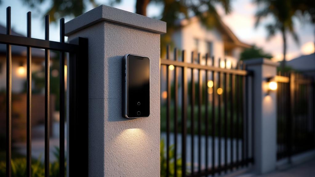 modern access control gate access control - professional installation by fence contractor in Miami, Florida