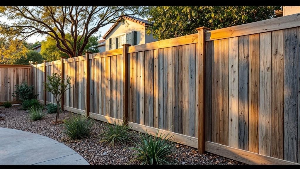 Pressure-Treated Pine board-on-board - 8-foot installation by fence contractor in Las Vegas, Nevada