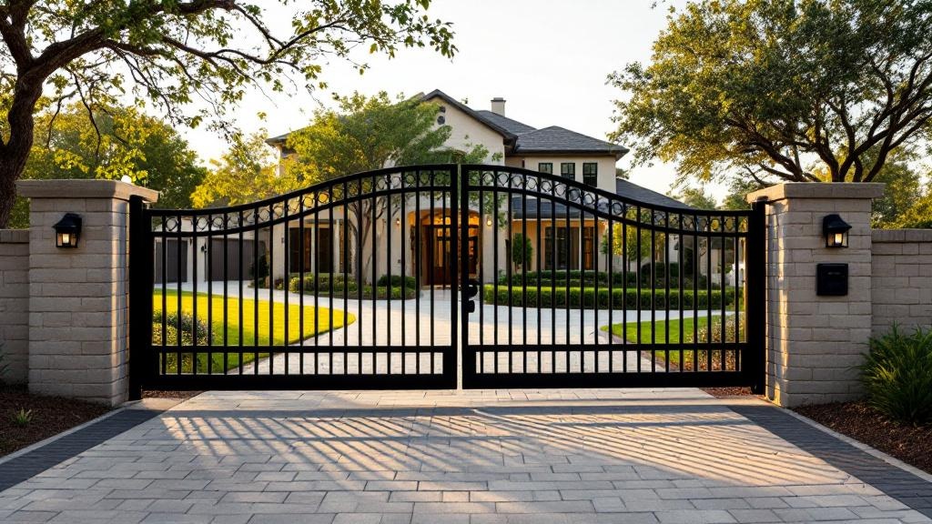 Professional automatic gate installation in Austin - secure vehicle access