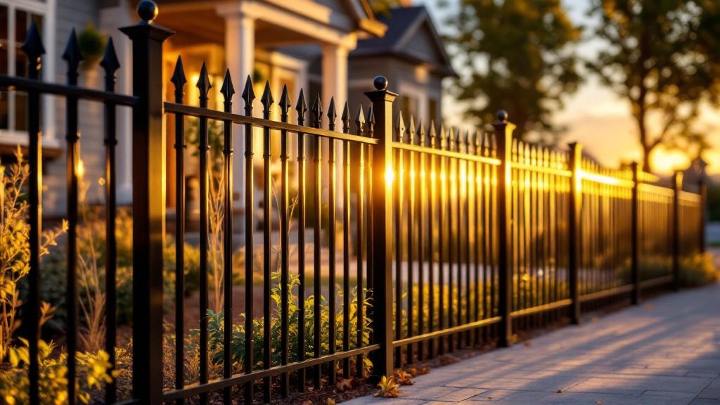 aluminum flat-top - 4-foot installation by fence contractor in Denver, Colorado