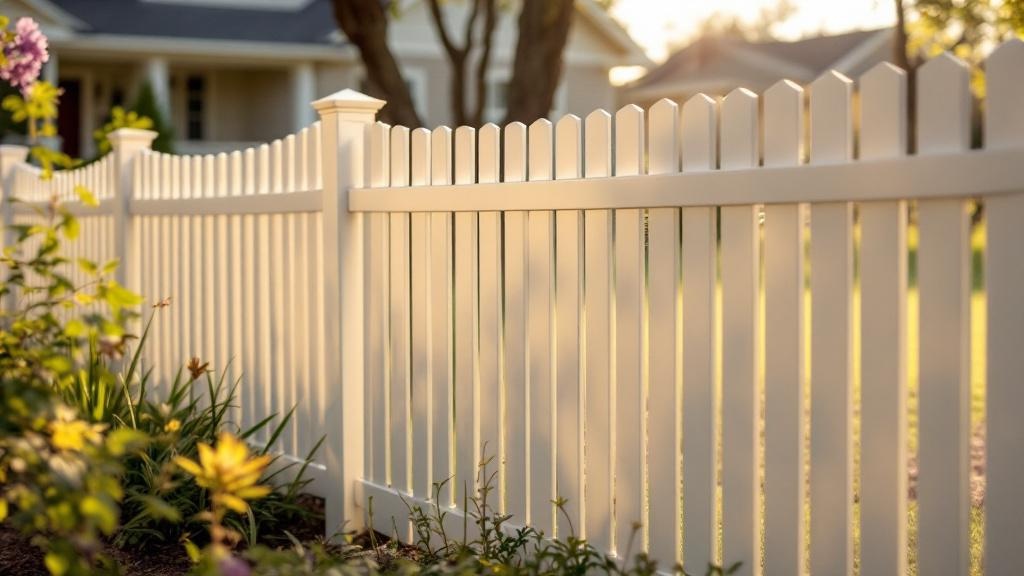 vinyl picket - 4-foot installation by fence contractor in Portland, Oregon
