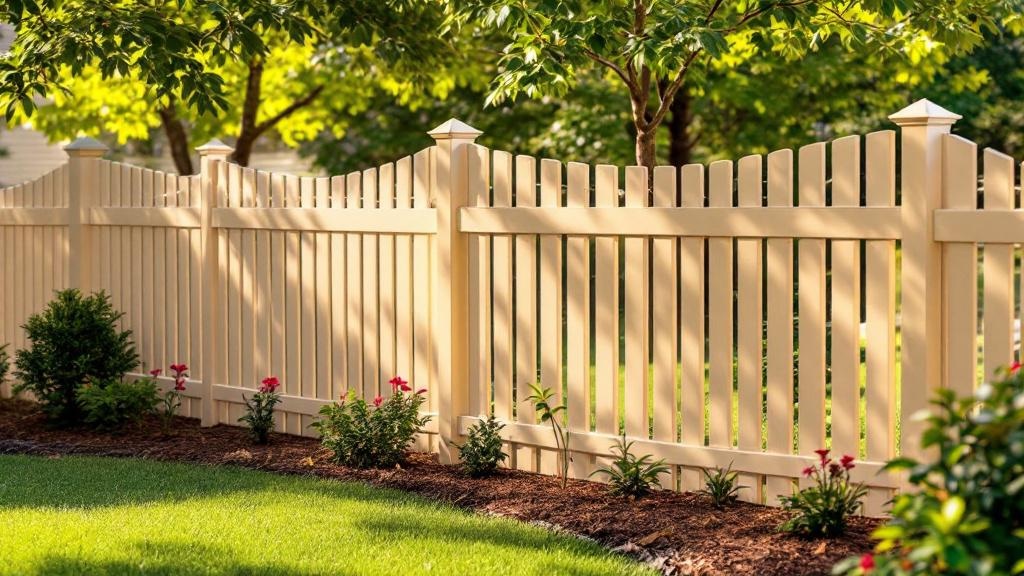 vinyl vinyl fence for low-maintenance boundary in Georgia