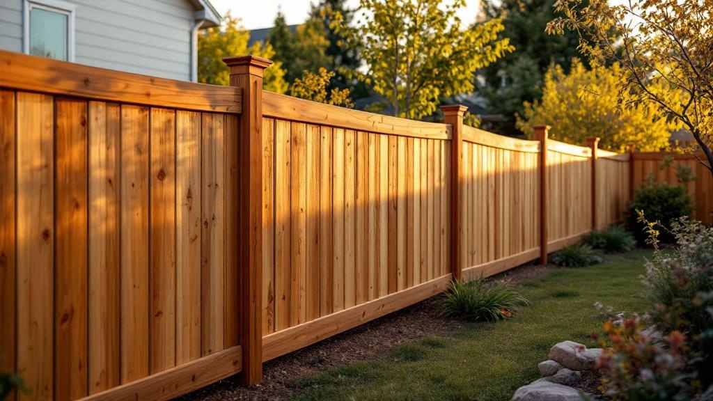 Pressure-Treated Pine wood privacy fence for backyard privacy in Utah