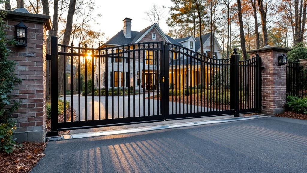 aluminum automatic gate for secure vehicle access in Georgia