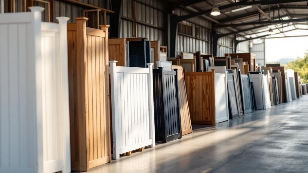 vinyl fence panels materials display - professional installation by fence contractor in Las Vegas, Nevada