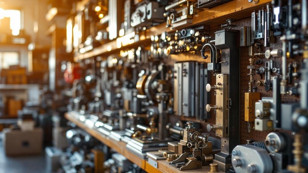 iron gate components materials display - professional installation by fence contractor in Tampa, Florida