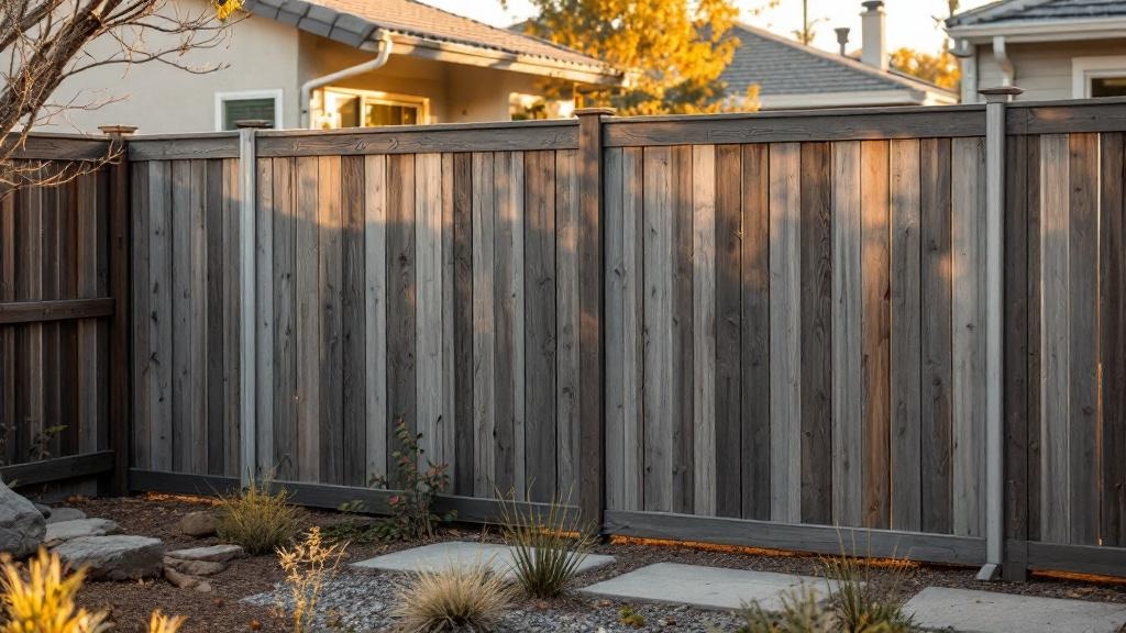 Professional wood privacy fence installation in Las Vegas - backyard privacy