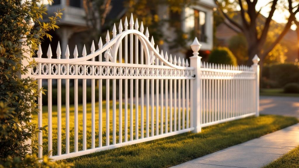 Professional aluminum fence installation in Dallas - property boundary
