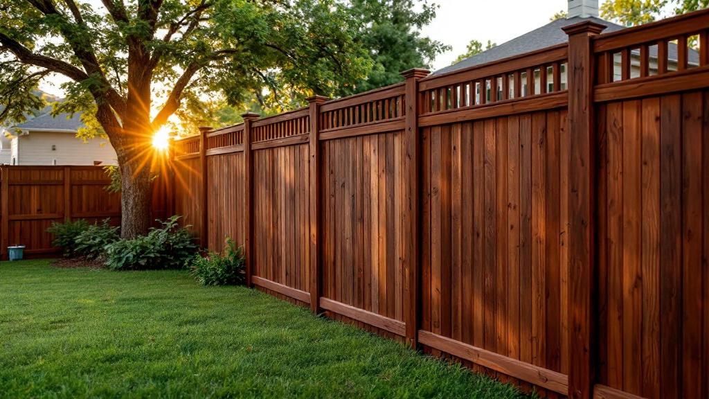 Professional wood privacy fence installation in Dallas - backyard privacy