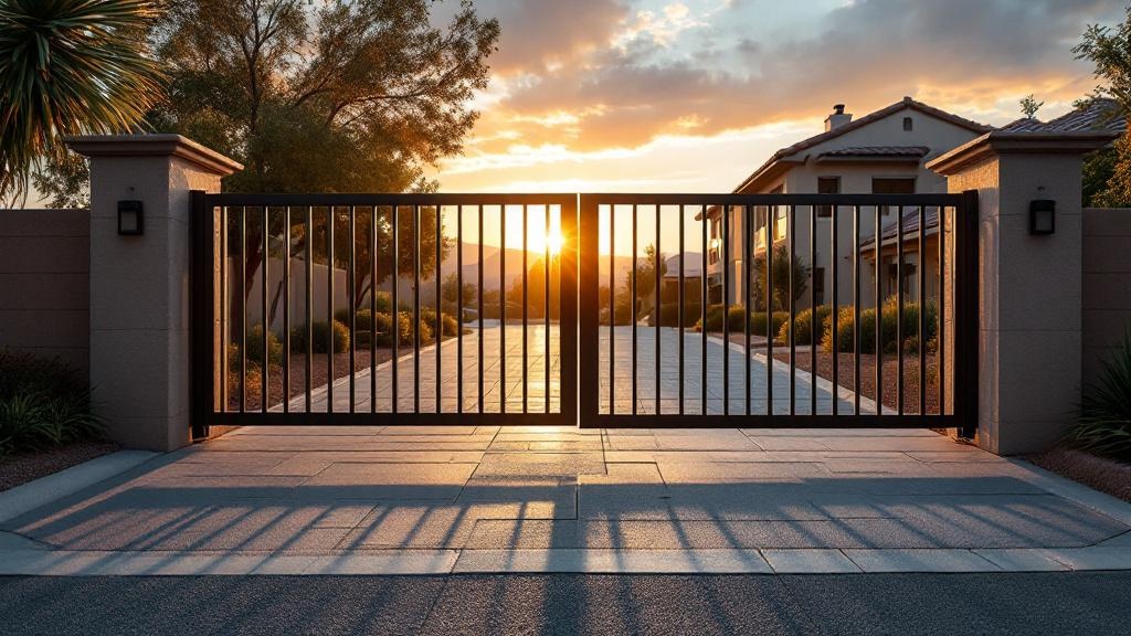 Professional automatic gate installation in Las Vegas - secure vehicle access