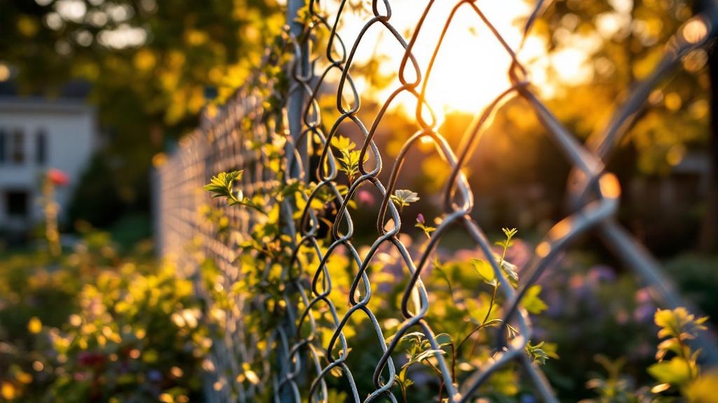 Professional chain link fence installation in Raleigh - garden protection