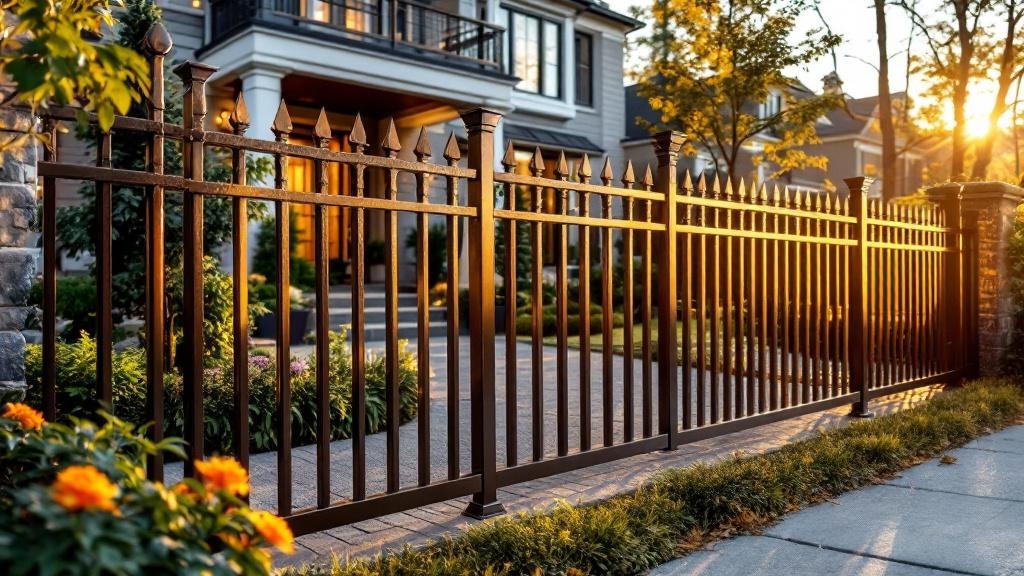 aluminum puppy picket - 6-foot installation by fence contractor in Atlanta, Georgia