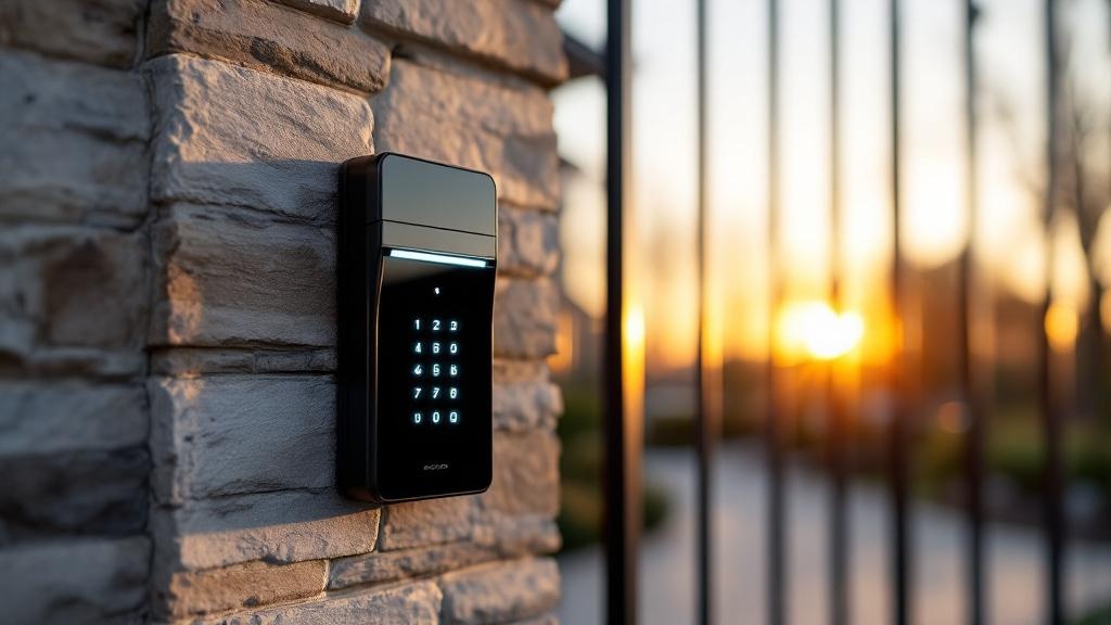 modern access control gate access control - professional installation by fence contractor in Dallas, Texas