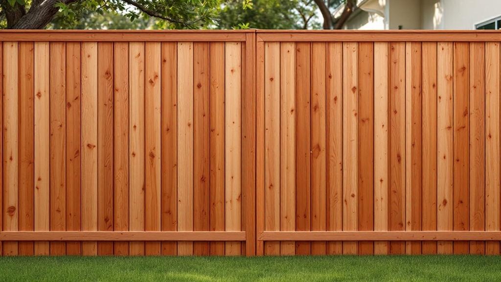 Professional wood privacy fence installation in Tampa - backyard privacy