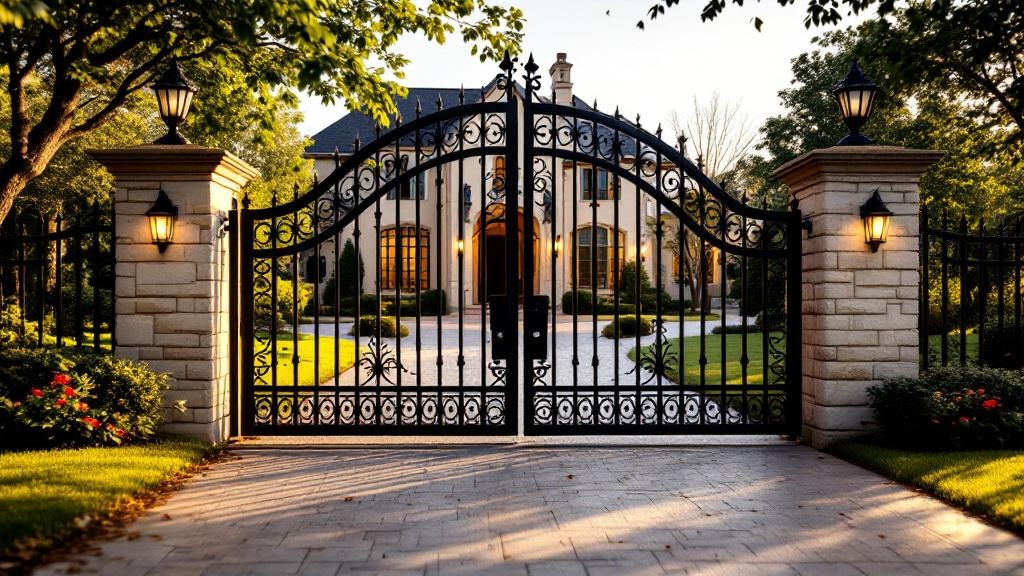 Professional driveway gate installation in Dallas - property entrance