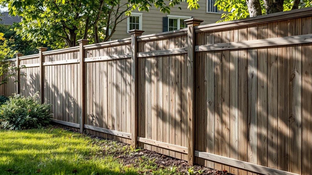 Professional wood privacy fence installation in Nashville - backyard privacy