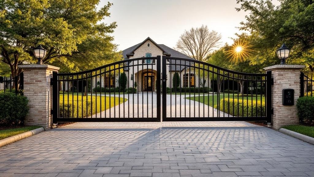 Professional automatic gate installation in Austin - secure vehicle access
