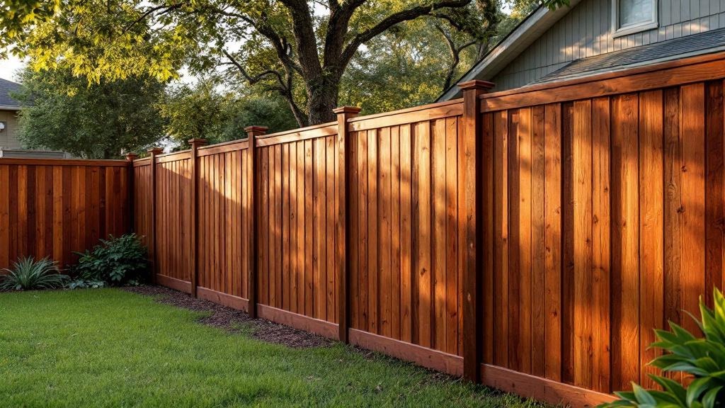 Tampa wood privacy fence contractor - quality Western Red Cedar work