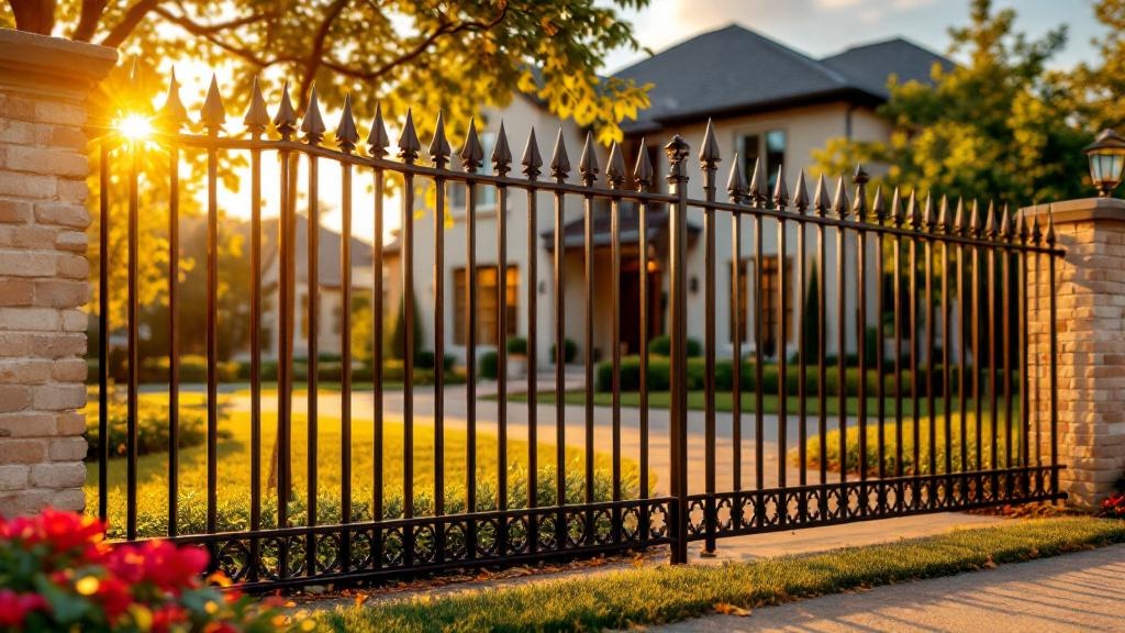 aluminum spear-top - 5-foot installation by fence contractor in Dallas, Texas