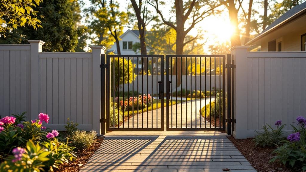 Professional walk gate installation in Atlanta - side yard access