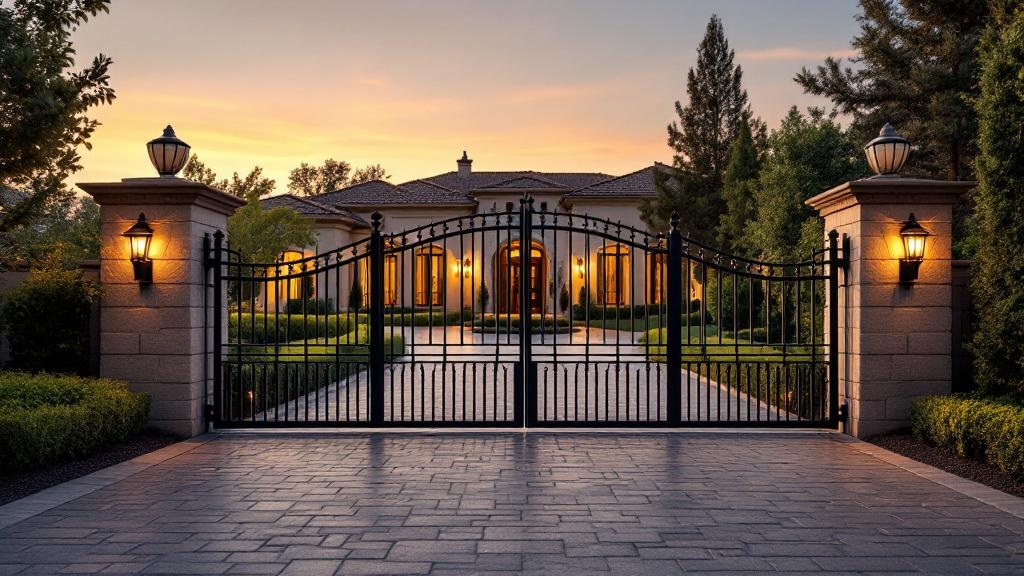 Professional driveway gate installation in San Diego - property entrance