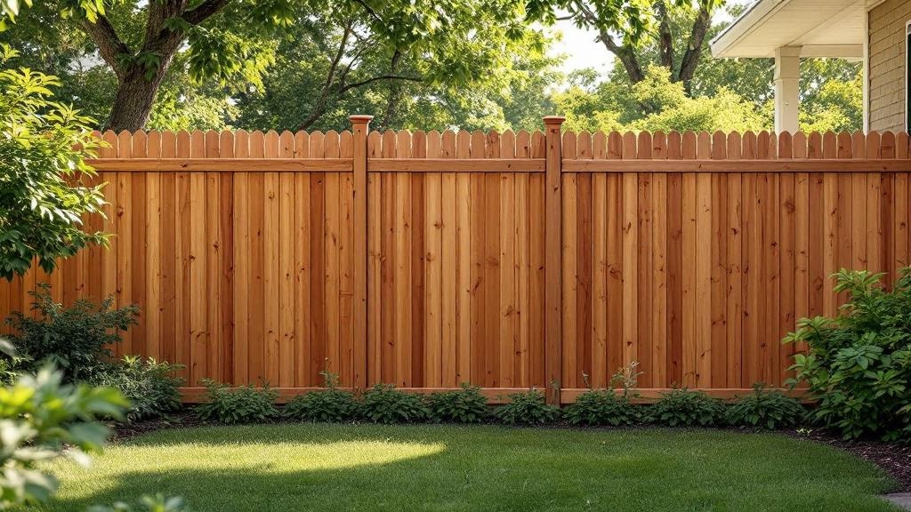 Western Red Cedar dog-ear - 6-foot installation by fence contractor in Nashville, Tennessee