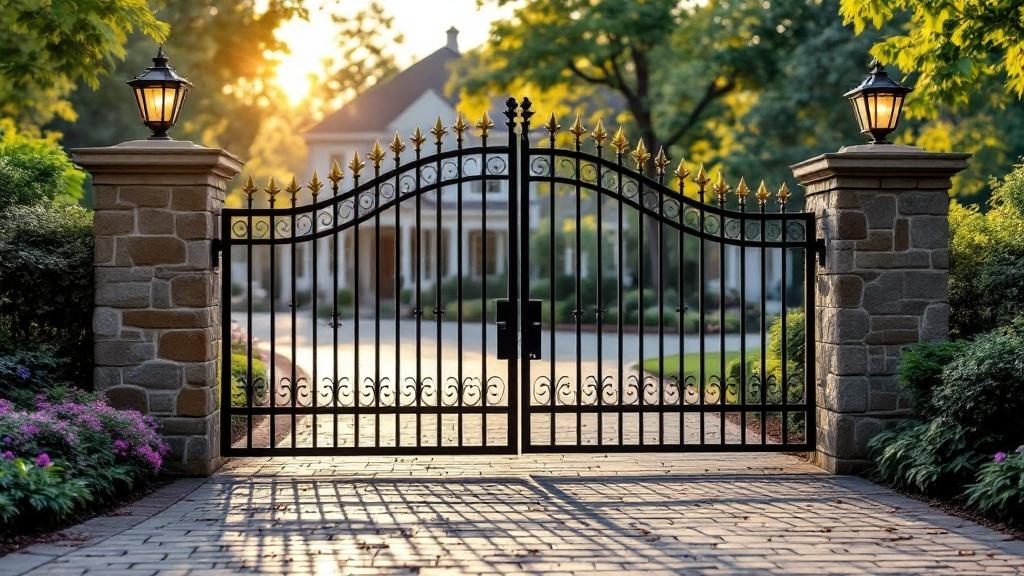 Professional driveway gate installation in Nashville - property entrance