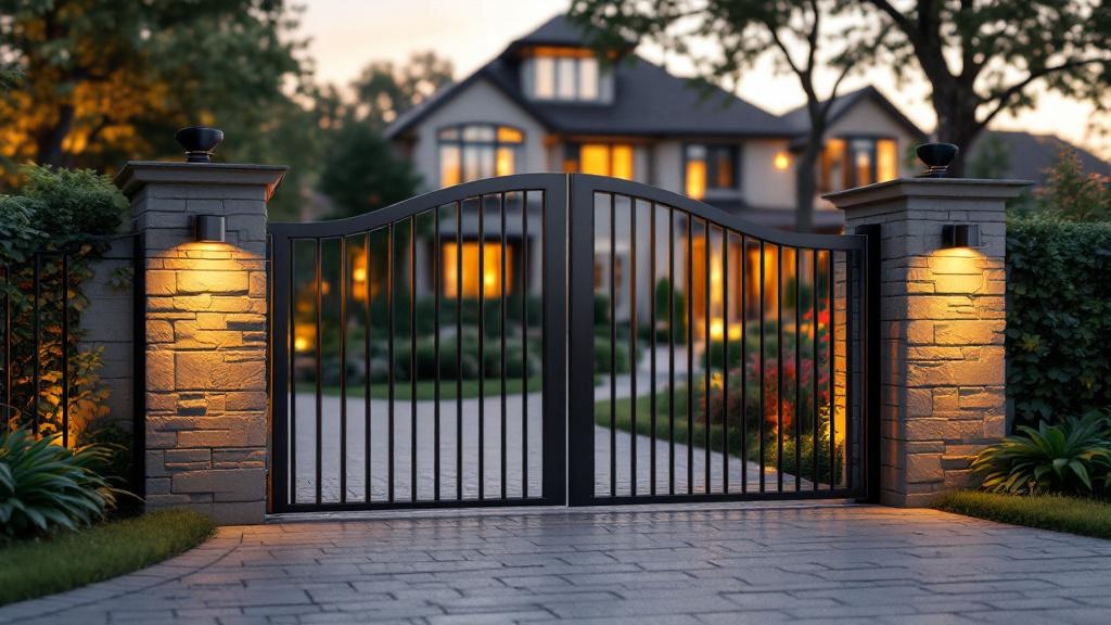 modern access control gate access control - professional installation by fence contractor in Charlotte, North Carolina