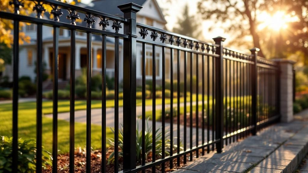 aluminum flat-top - 6-foot installation by fence contractor in Portland, Oregon