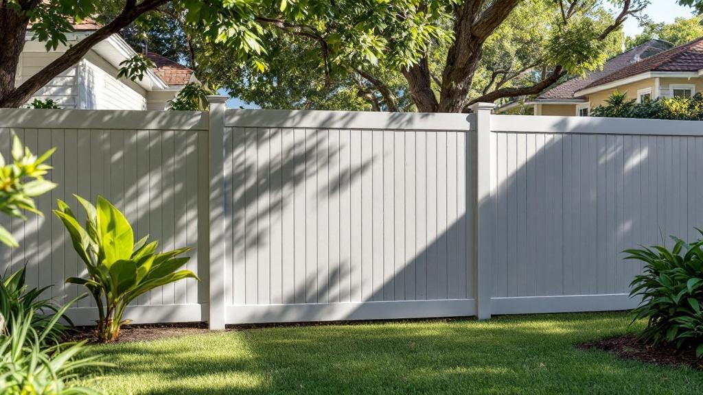 Tampa vinyl fence contractor - quality vinyl work
