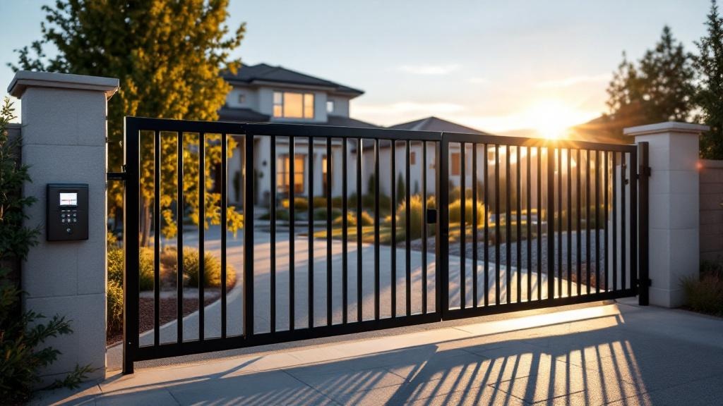 steel automatic gate for secure vehicle access in Utah