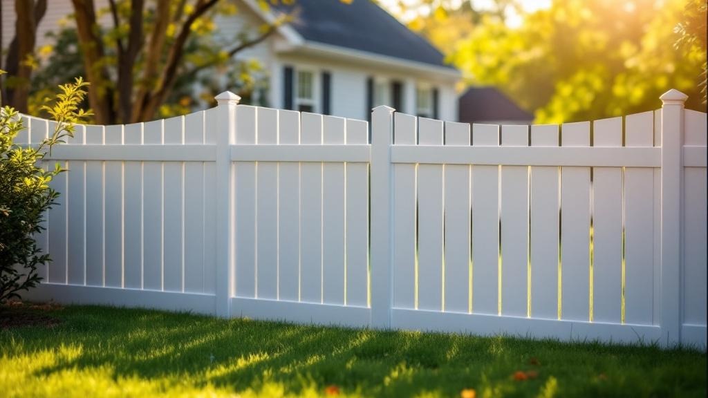 vinyl picket - 4-foot installation by fence contractor in Nashville, Tennessee