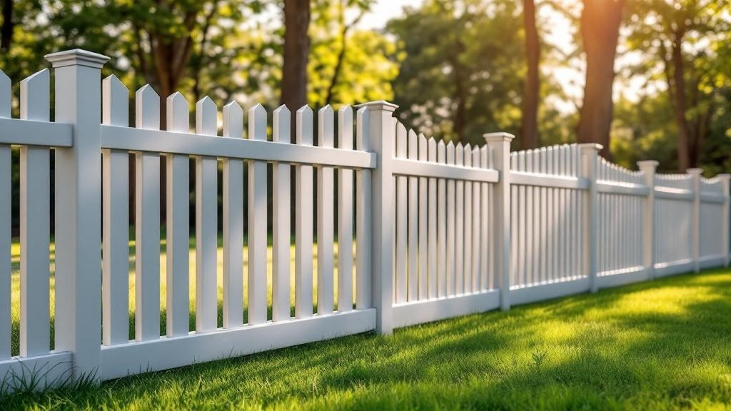 vinyl picket - 4-foot installation by fence contractor in Charlotte, North Carolina