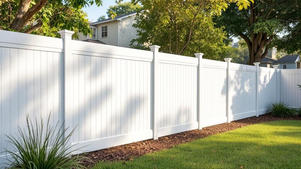 Professional vinyl fence installation in Tampa - low-maintenance boundary