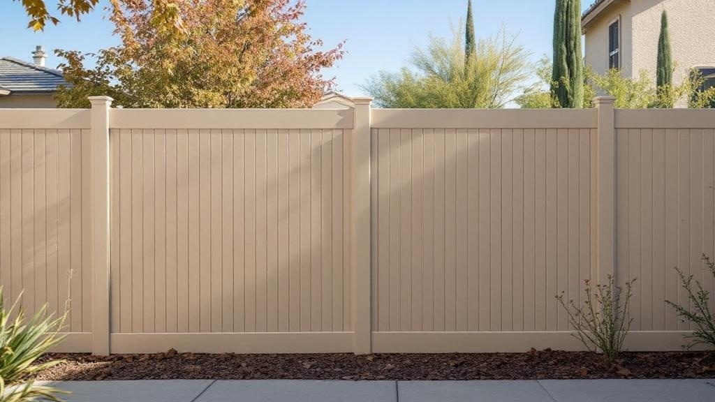 vinyl semi-privacy - 6-foot installation by fence contractor in Las Vegas, Nevada