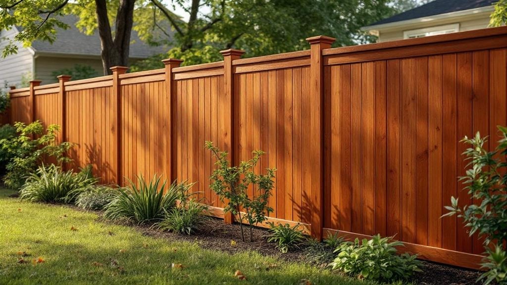 Redwood dog-ear - 6-foot installation by fence contractor in Portland, Oregon