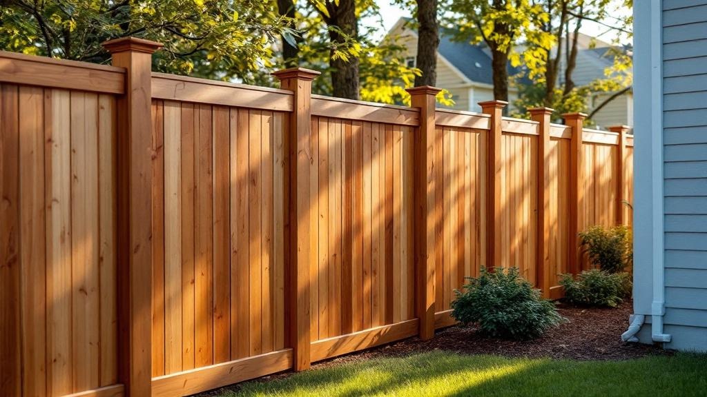 Professional wood privacy fence installation in Charlotte - backyard privacy