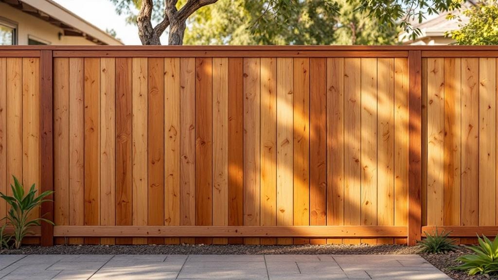 Las Vegas wood privacy fence contractor - quality Redwood work