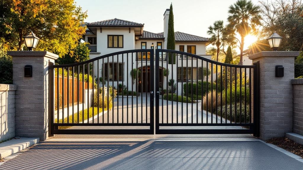 iron automatic gate - professional installation by fence contractor in Phoenix, Arizona