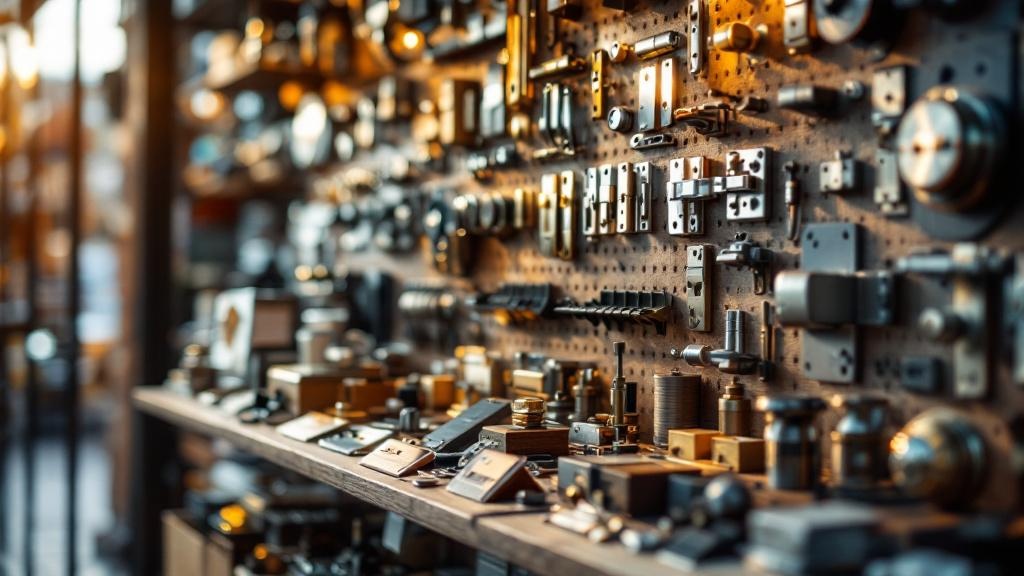 gate hinges and hardware materials display - professional installation by fence contractor in Phoenix, Arizona