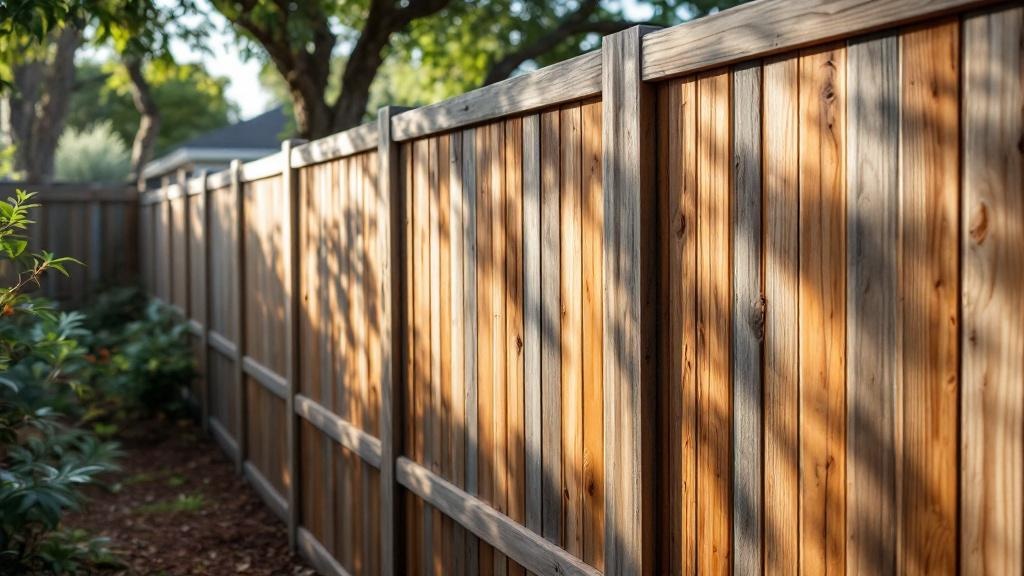 Redwood wood privacy fence for backyard privacy in Florida
