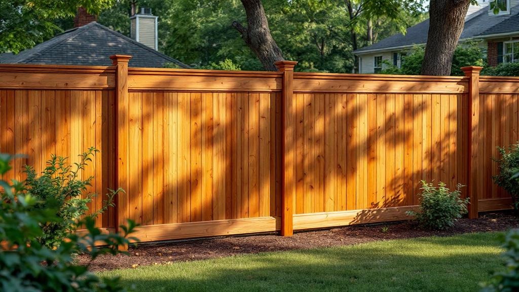 Raleigh wood privacy fence contractor - quality Redwood work