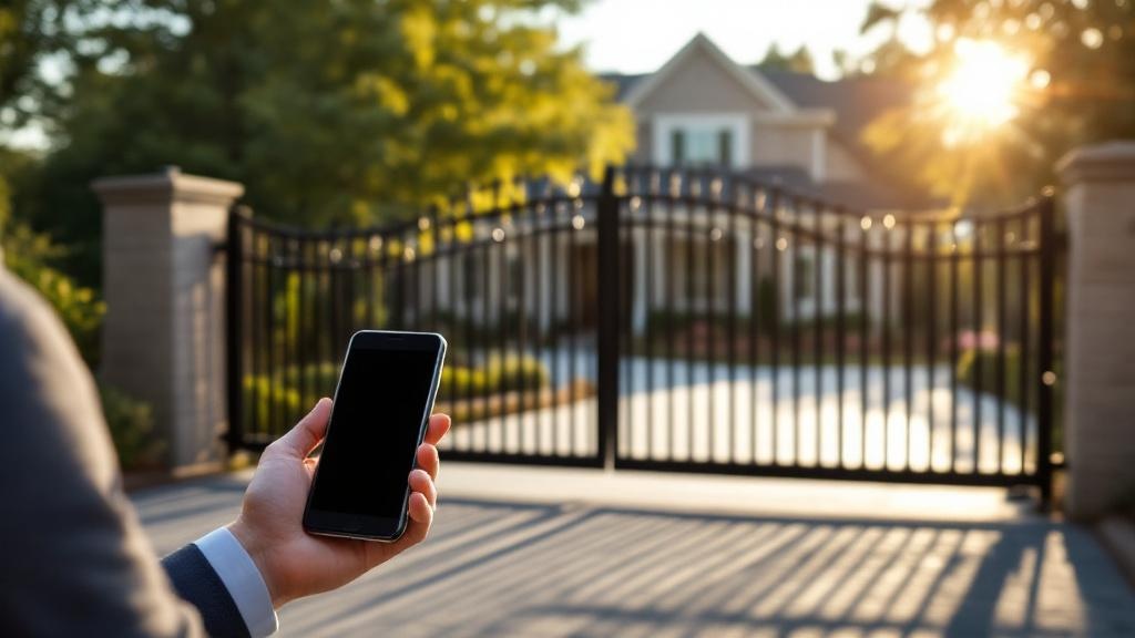 steel automatic gate for secure vehicle access in North Carolina