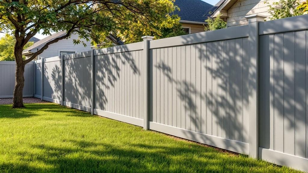 Professional vinyl fence installation in Austin - low-maintenance boundary