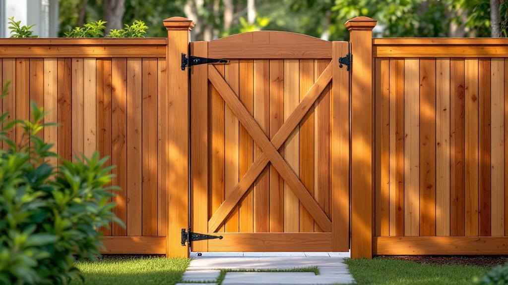 Professional walk gate installation in Miami - side yard access